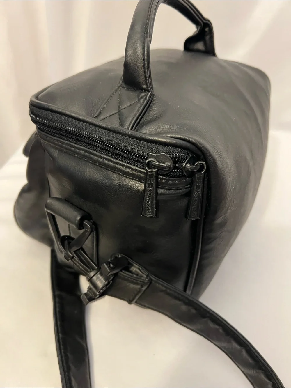 Genuine Kawasaki Motorcycle Travel Bag Black Shoulder Bag
